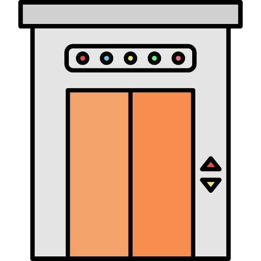 リフト Generic Thin Outline Color icon