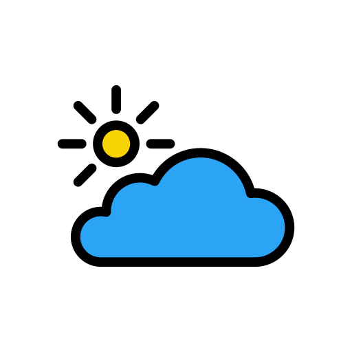 Облачно Vector Stall Lineal Color иконка