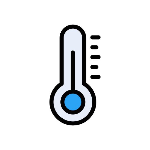 thermometer Vector Stall Lineal Color icoon