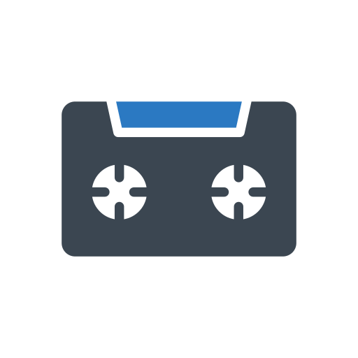 Music tape Generic Blue icon