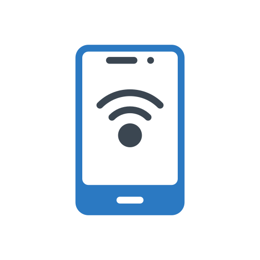 Wifi connection Generic Blue icon