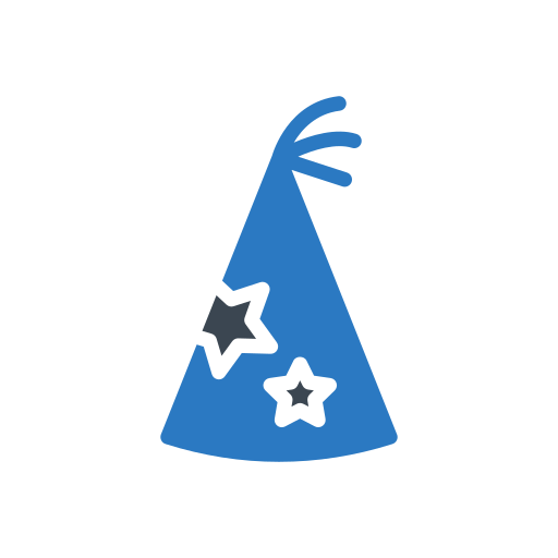 재미있는 모자 Generic Blue icon