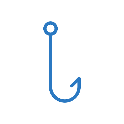 Fishing rod Generic Blue icon
