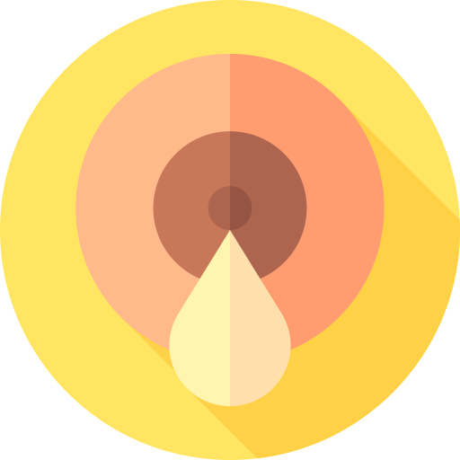 pierś Flat Circular Flat ikona