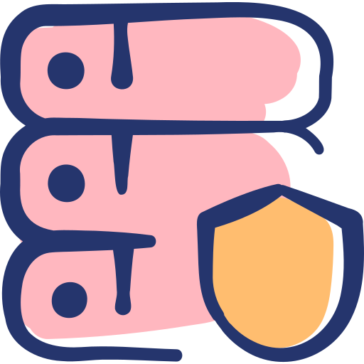 base de datos Basic Hand Drawn Lineal Color icono