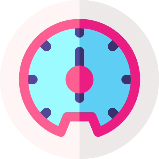 tachometer Basic Rounded Flat icon