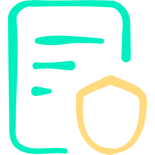 documento Basic Hand Drawn Color icono