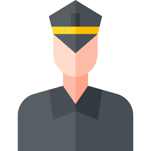 Security guard Basic Straight Flat icon