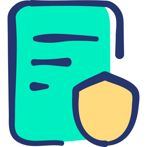 Document Basic Hand Drawn Lineal Color icon