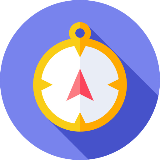 Compass Flat Circular Flat icon