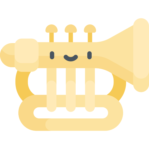 Trumpet Kawaii Flat icon