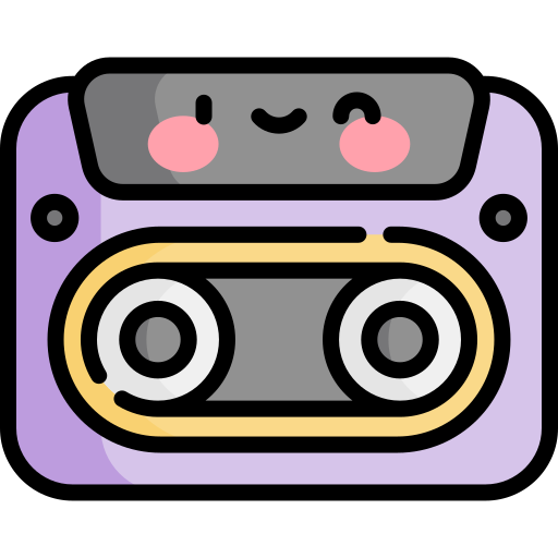 kassette Kawaii Lineal color icon