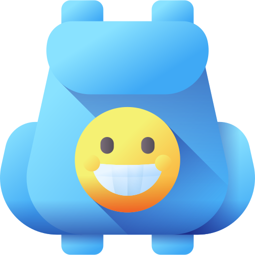 Backpack 3D Color icon