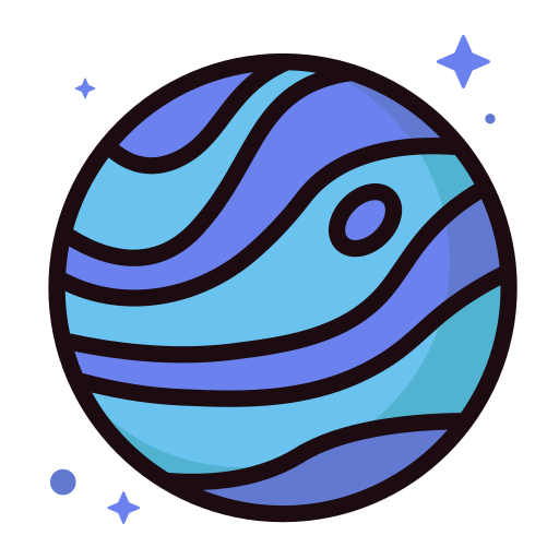 Нептун Generic Outline Color иконка