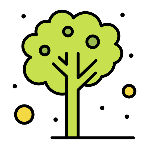 Tree Flatart Icons Lineal Color icon