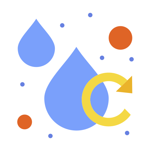 reciclar agua Flatart Icons Solid icono