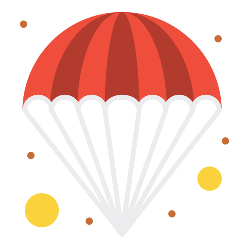 parachute Flatart Icons Flat icoon