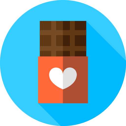 schokolade Flat Circular Flat icon