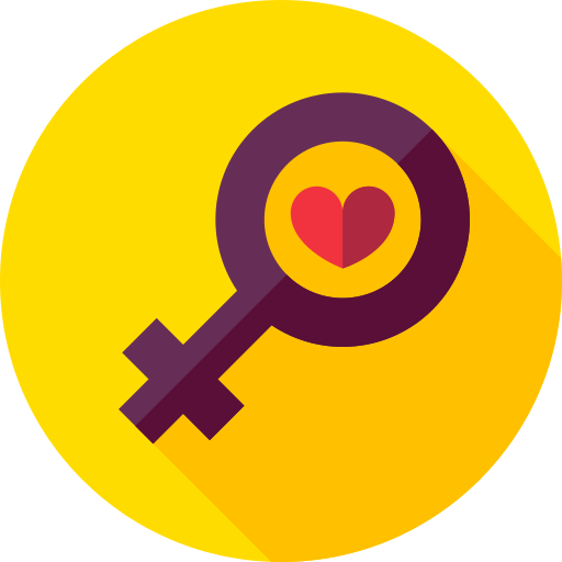 Femenine Flat Circular Flat icon