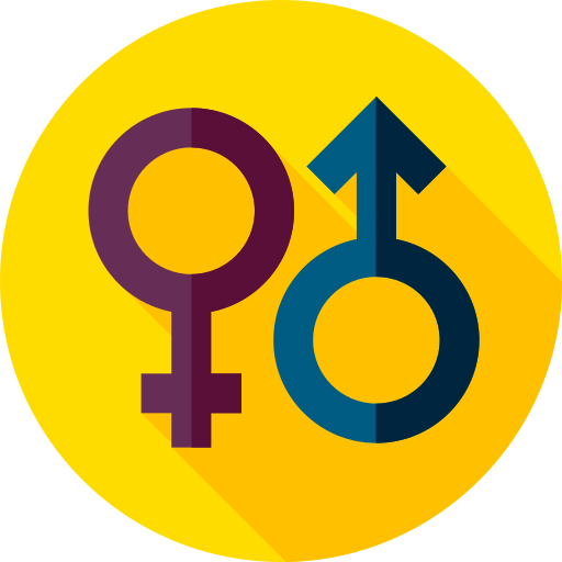 Gender Flat Circular Flat icon