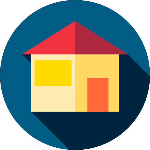 House Flat Circular Flat icon