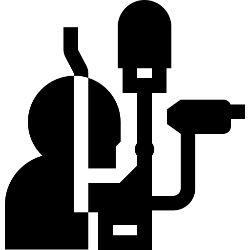 슬릿 램프 Basic Straight Filled icon