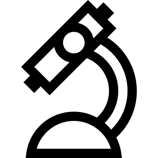 mikroskop Basic Straight Lineal ikona