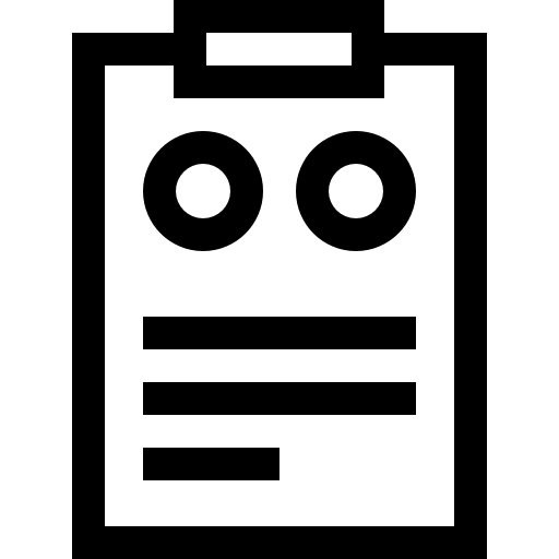 rapport médical Basic Straight Lineal Icône