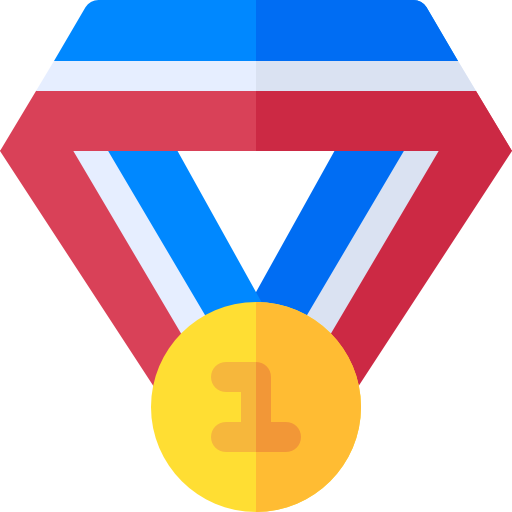 Gold medal Basic Rounded Flat icon