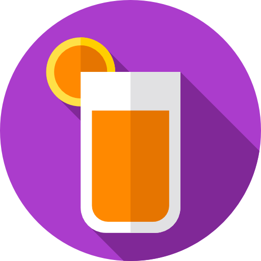 orangensaft Flat Circular Flat icon