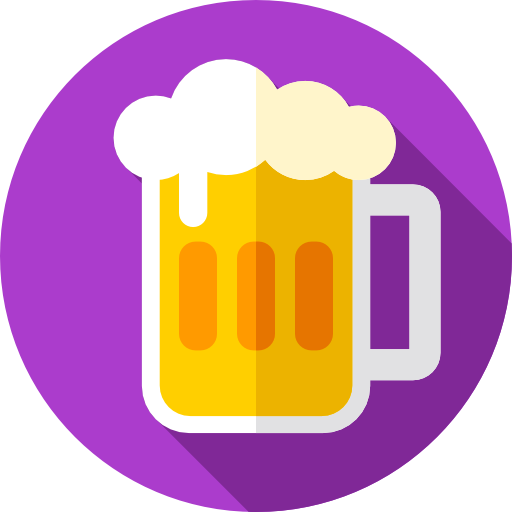 cerveza Flat Circular Flat icono