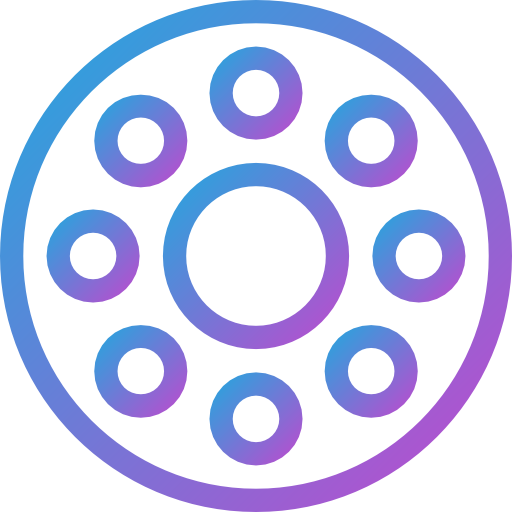 Rolling wheel Dreamstale Gradient icon