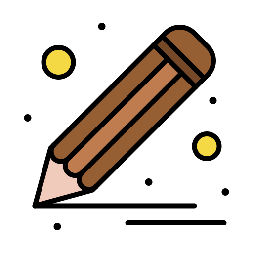 Pencil Flatart Icons Lineal Color icon