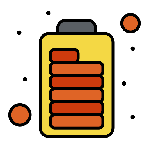batterij status Flatart Icons Lineal Color icoon