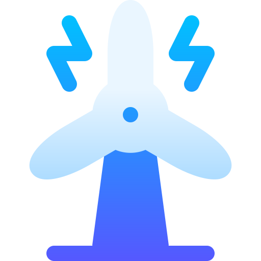 turbina wiatrowa Basic Gradient Gradient ikona