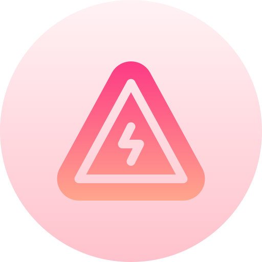 señal de advertencia Basic Gradient Circular icono
