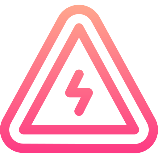 Warning sign Basic Gradient Lineal color icon