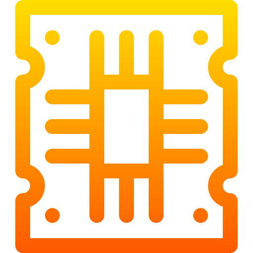 Pcb board Basic Gradient Lineal color icon