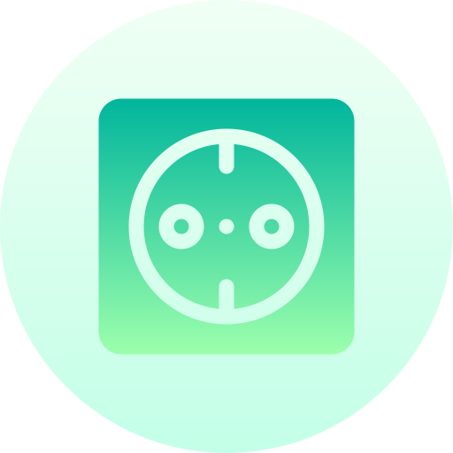 Plug Basic Gradient Circular icon