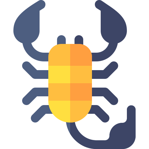 Scorpion Basic Rounded Flat icon