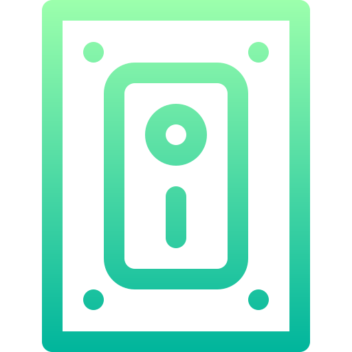 Light switch Basic Gradient Lineal color icon