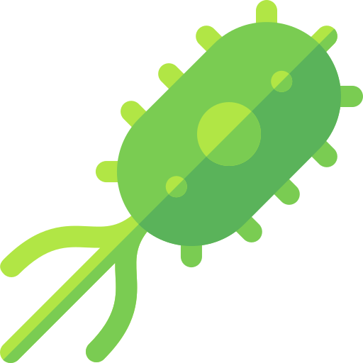 bacterias Basic Rounded Flat icono