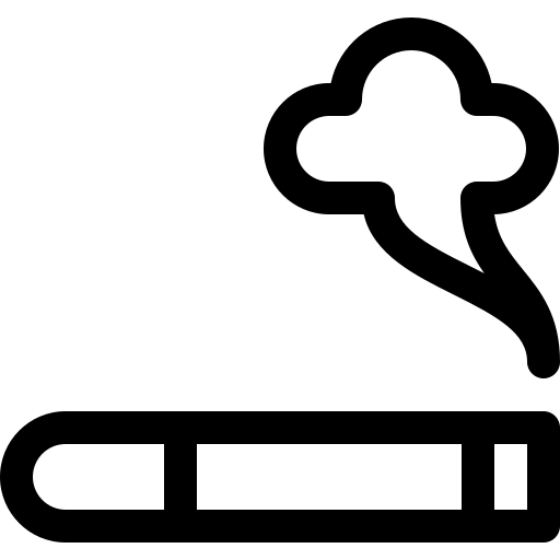 palenie Basic Rounded Lineal ikona