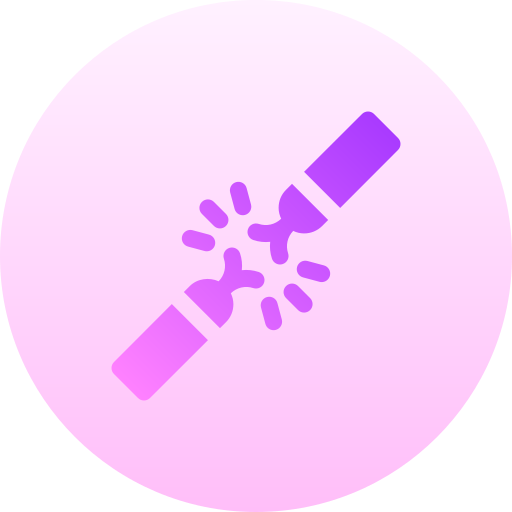 cable roto Basic Gradient Circular icono