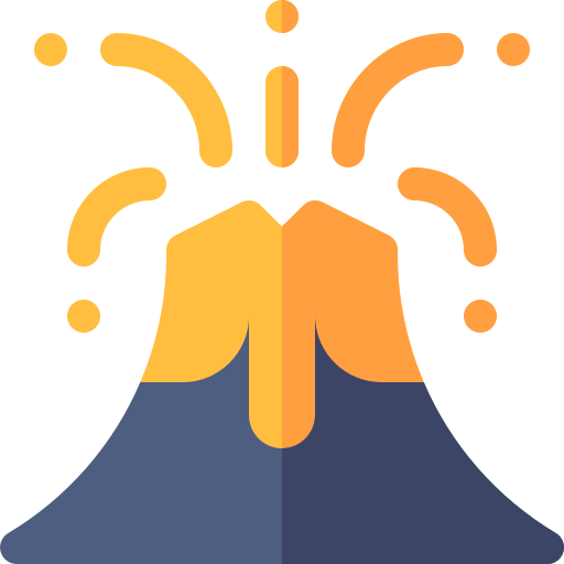 Volcano Basic Rounded Flat icon
