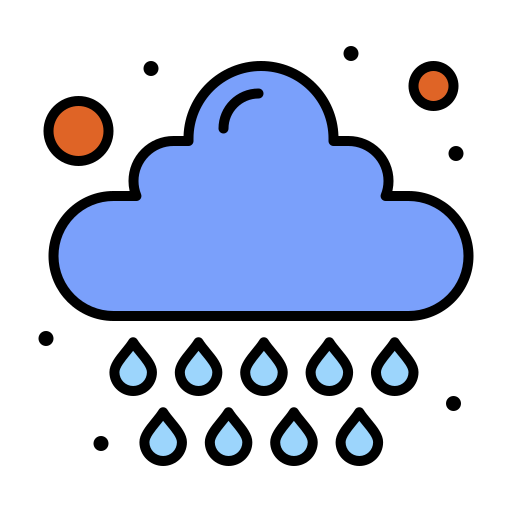 wetter Flatart Icons Lineal Color icon