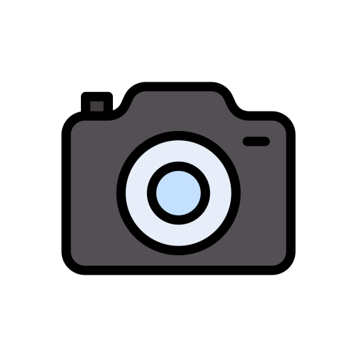 kamera filmowa Vector Stall Lineal Color ikona