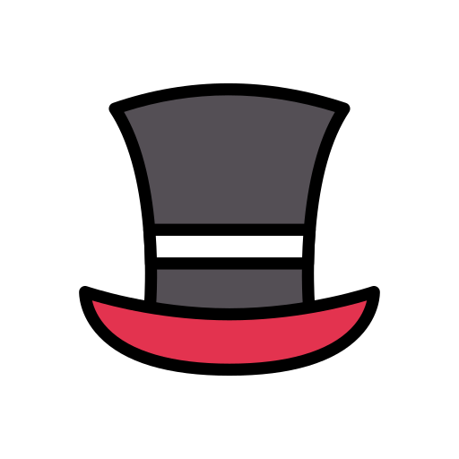 魔法の帽子 Vector Stall Lineal Color icon