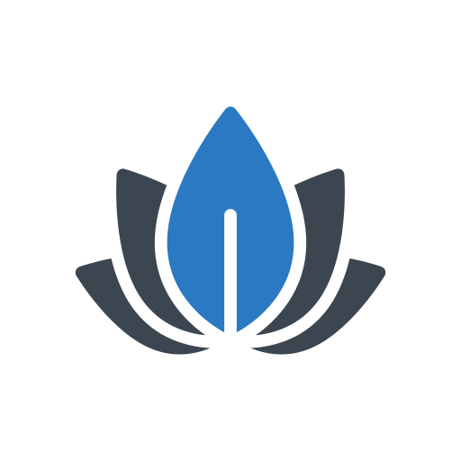 flor de lotus Generic Blue Ícone