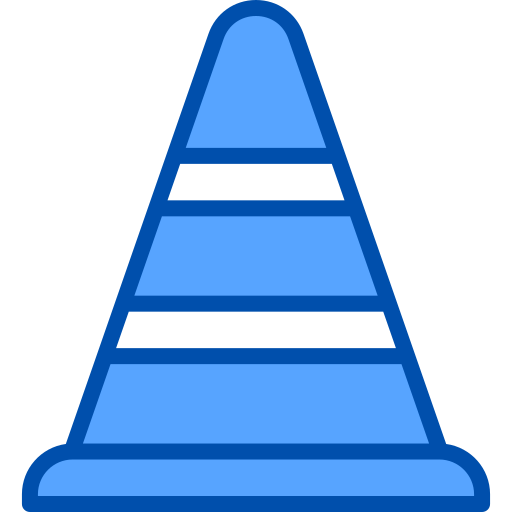 cône de signalisation Generic Blue Icône